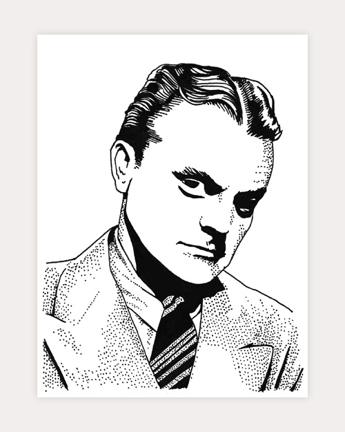 James Cagney Portrait by D. A. Rei