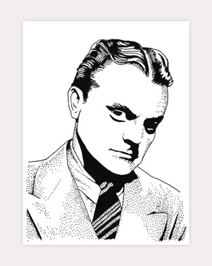 James Cagney Portrait by D. A. Rei