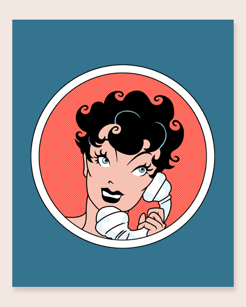 Girl on the Phone by D. A. Rei