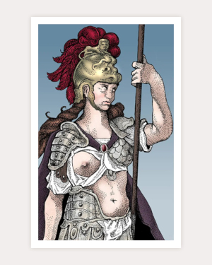 Minerva - Roman Goddess of Wisdom by D. A. Rei