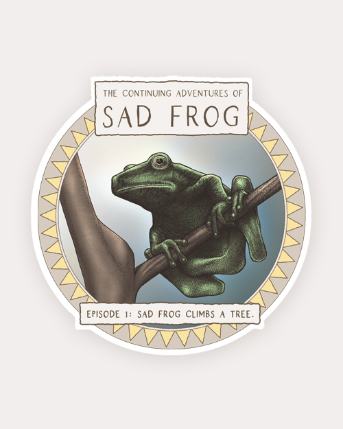 Sad Frog Climbs a Tree by D. A. Rei