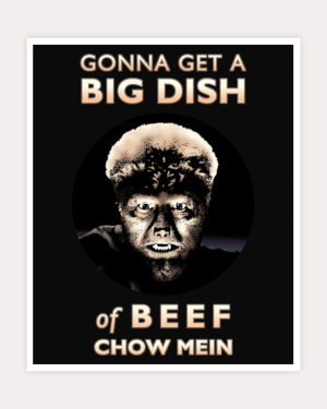 Big Dish of Beef Chow Mein by D. A. Rei