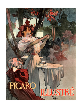 Alphonse Mucha Figaro Illustré Poster