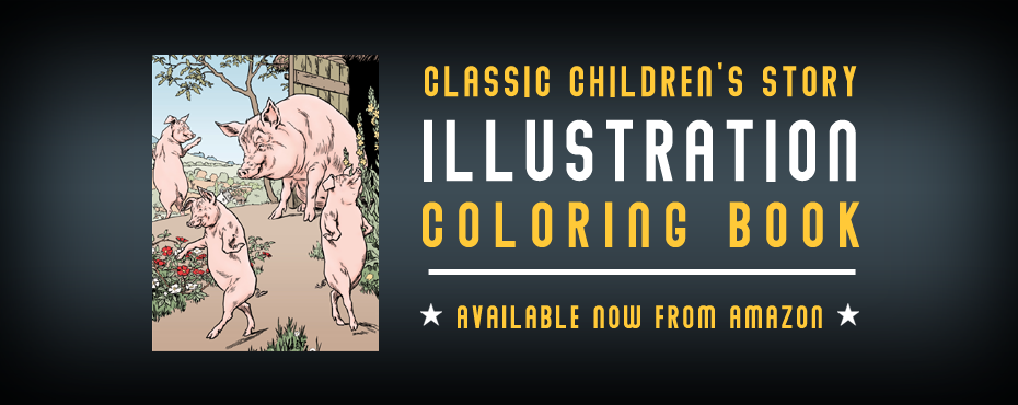 Classic Children's Story Illustration Coloring Book